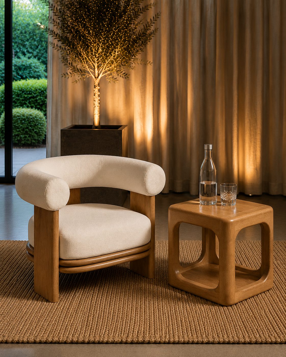 Oak and Cane conversation corner